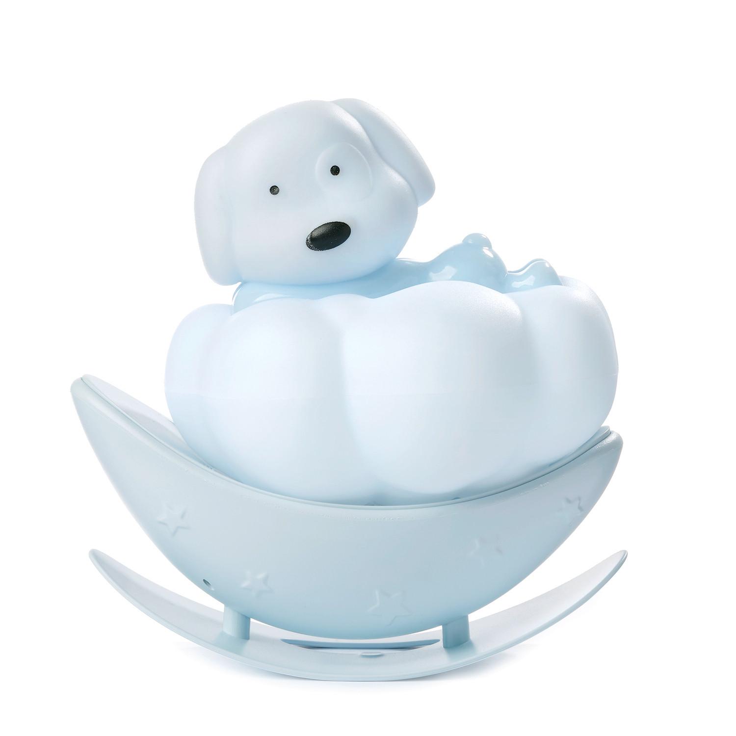 Kindertischleuchte Celeste Hellblau Weiß L: 11 cm