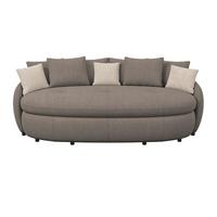 Mega pohovka ARUBA 2, hnedá ženilka - hnedá/čierna, Trend, textil/plast (238/80/140cm) - Luca Bessoni