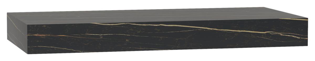 Wandkonsole Las Vegas Schwarz Marmoroptik B: 100 cm - Schwarz, MODERN, Holzwerkstoff (100/10/48cm) - Vertico