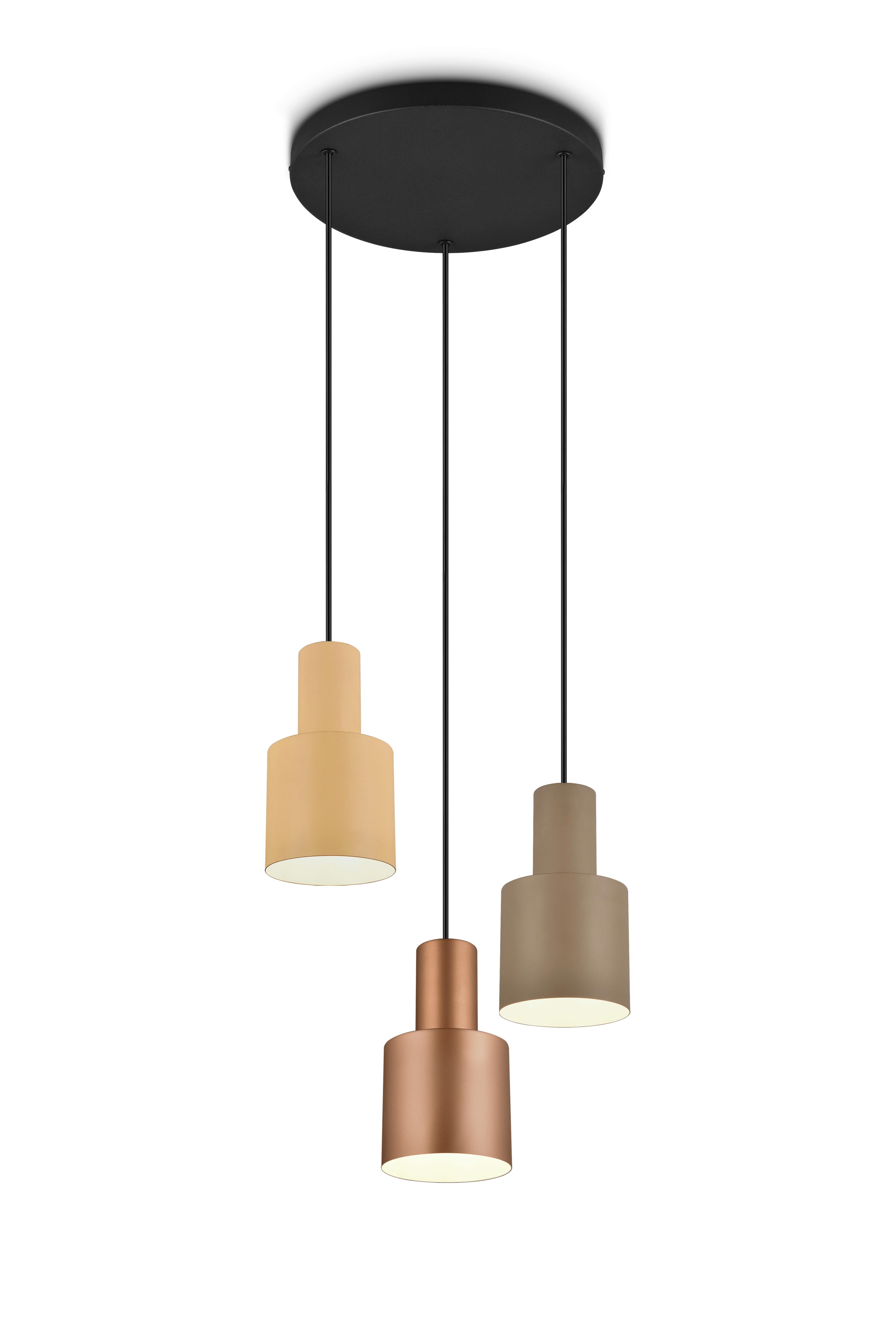 Hängeleuchte 319430317 Agudo - Taupe/Schwarz, KONVENTIONELL, Metall (37/150cm) - Trio Leuchten
