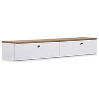 TV-ELEMENT Weiß/Kieferfarben B: 160cm - Weiß/Kieferfarben, MODERN, Holzwerkstoff (160/25/25cm)