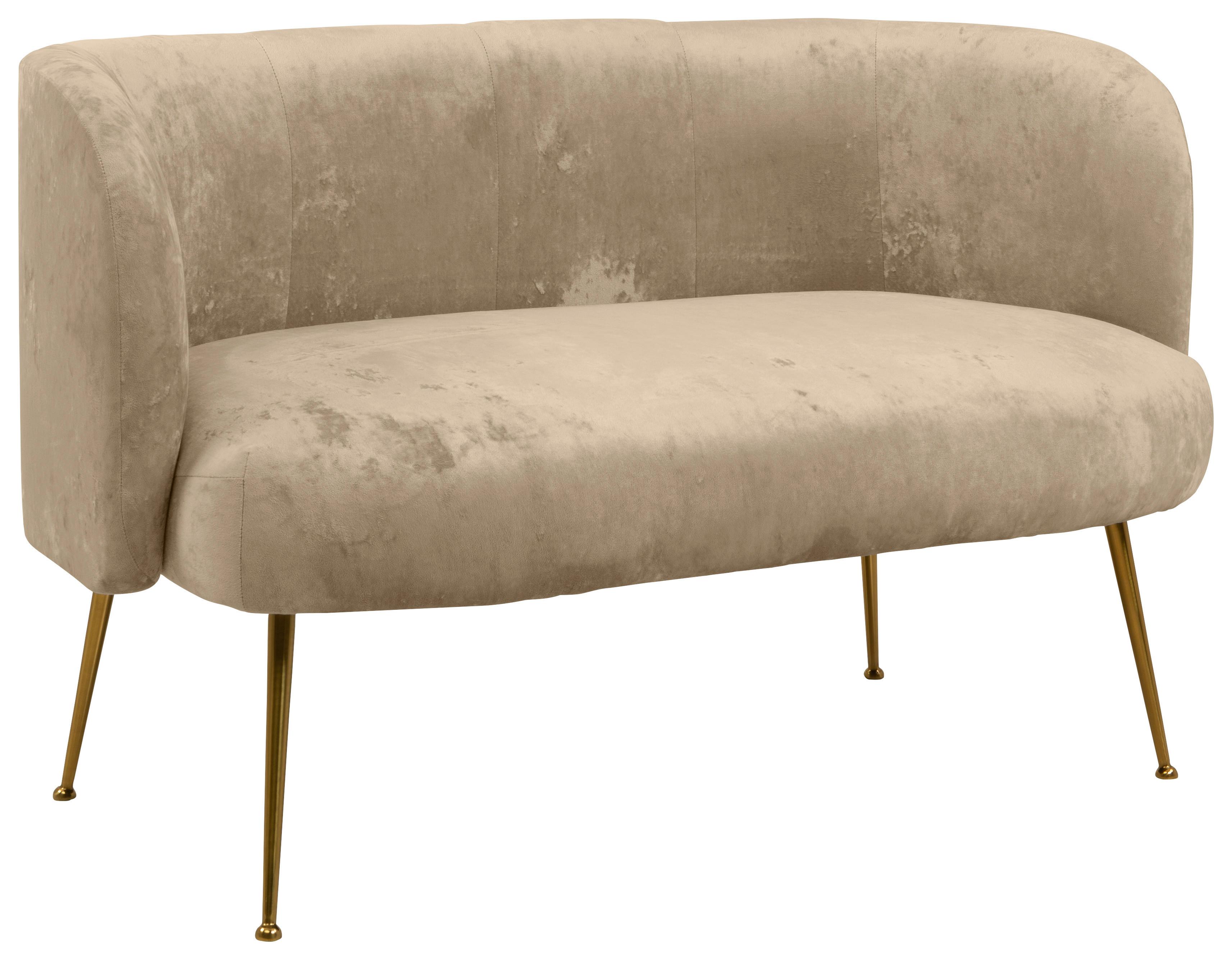 2-Sitzer-Sofa Cloe Beige - Beige, KONVENTIONELL, Textil (126/77/70cm) - MID.YOU