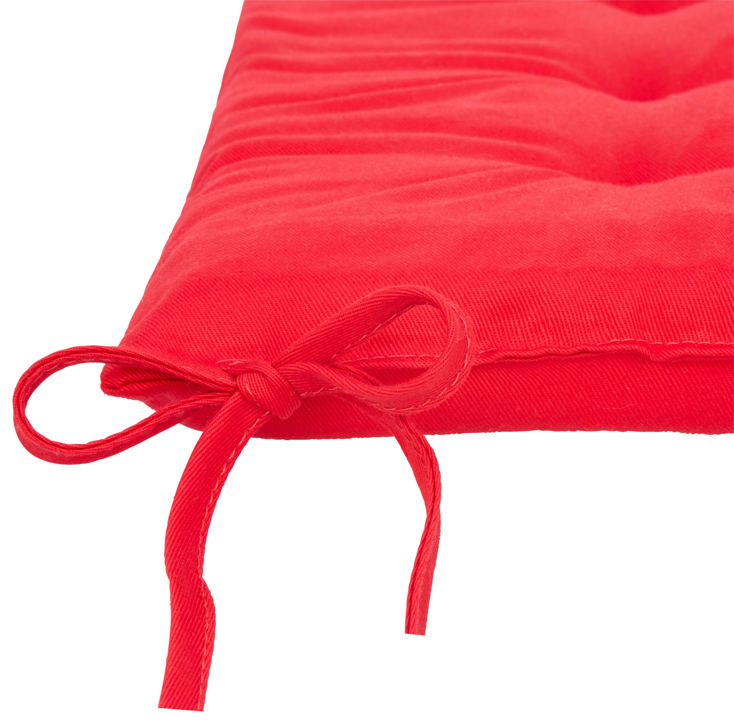 PODUŠKA NA SEDENIE Lola, 40/40/4cm, červená - červená, Konventionell (40/40/4cm) - Mömax