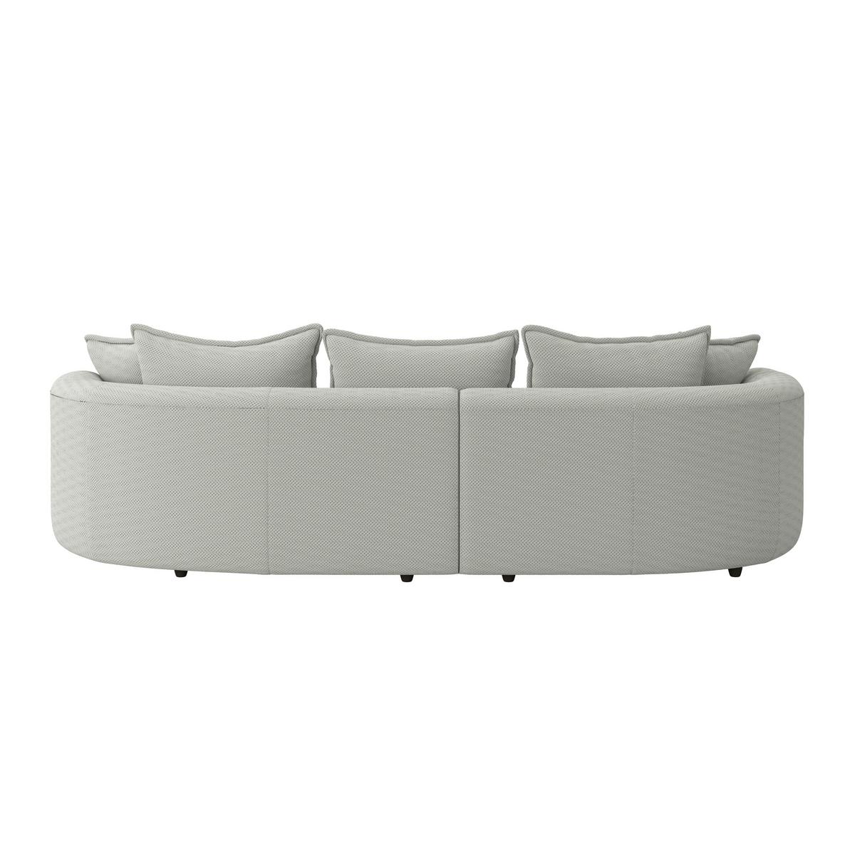 Rohová sedačka LEVI, ľavá, jadeitovozelená, so 7 vankúšmi - čierna/jadeitovozelená, Modern, textil/plast (168/287cm)