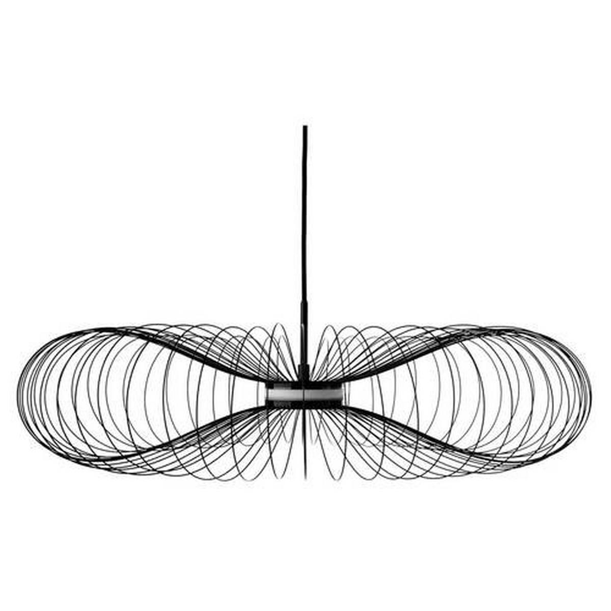 LED-Závěsné svítidlo AMOS - černá, Moderní, kov (65-70/178,5cm) - Bessagi Home