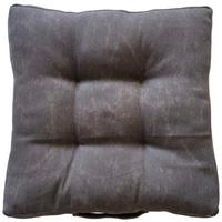 Sitzkissen Elsa - Anthrazit, MODERN, Textil (40/40/7cm) - Luca Bessoni