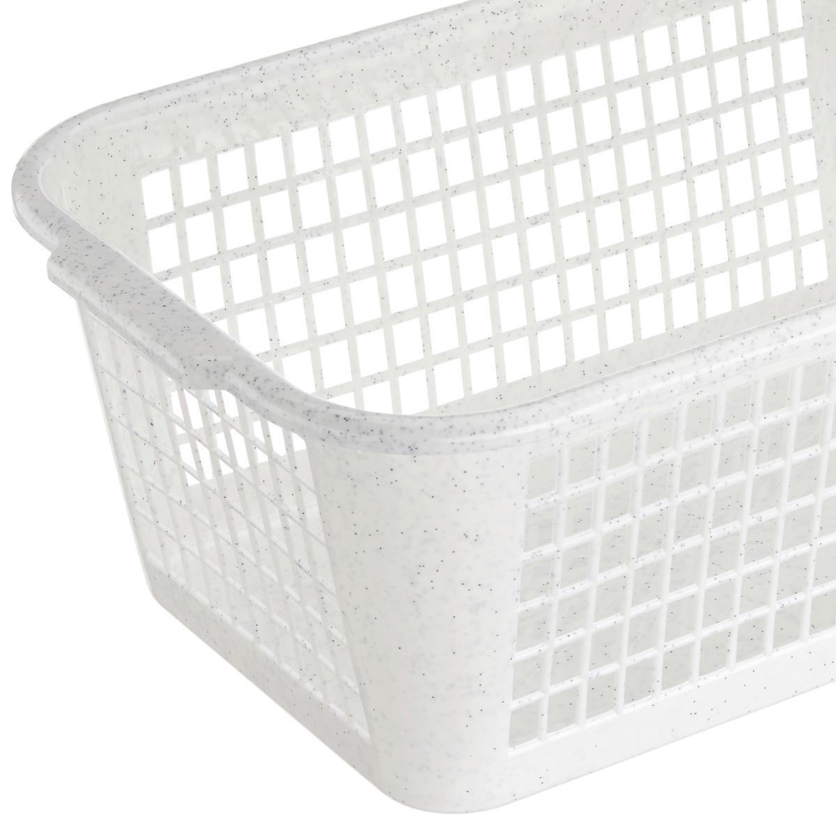 Aufbewahrungskorb 35x24 cm Kunststoff Versch. Farben - Blau/Weiß, KONVENTIONELL, Kunststoff (35/24/14,5cm)