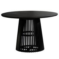 Esstisch Schwarz, DxH: 120x77 cm - Schwarz, Design, Holz (120/120/77cm) - MID.YOU