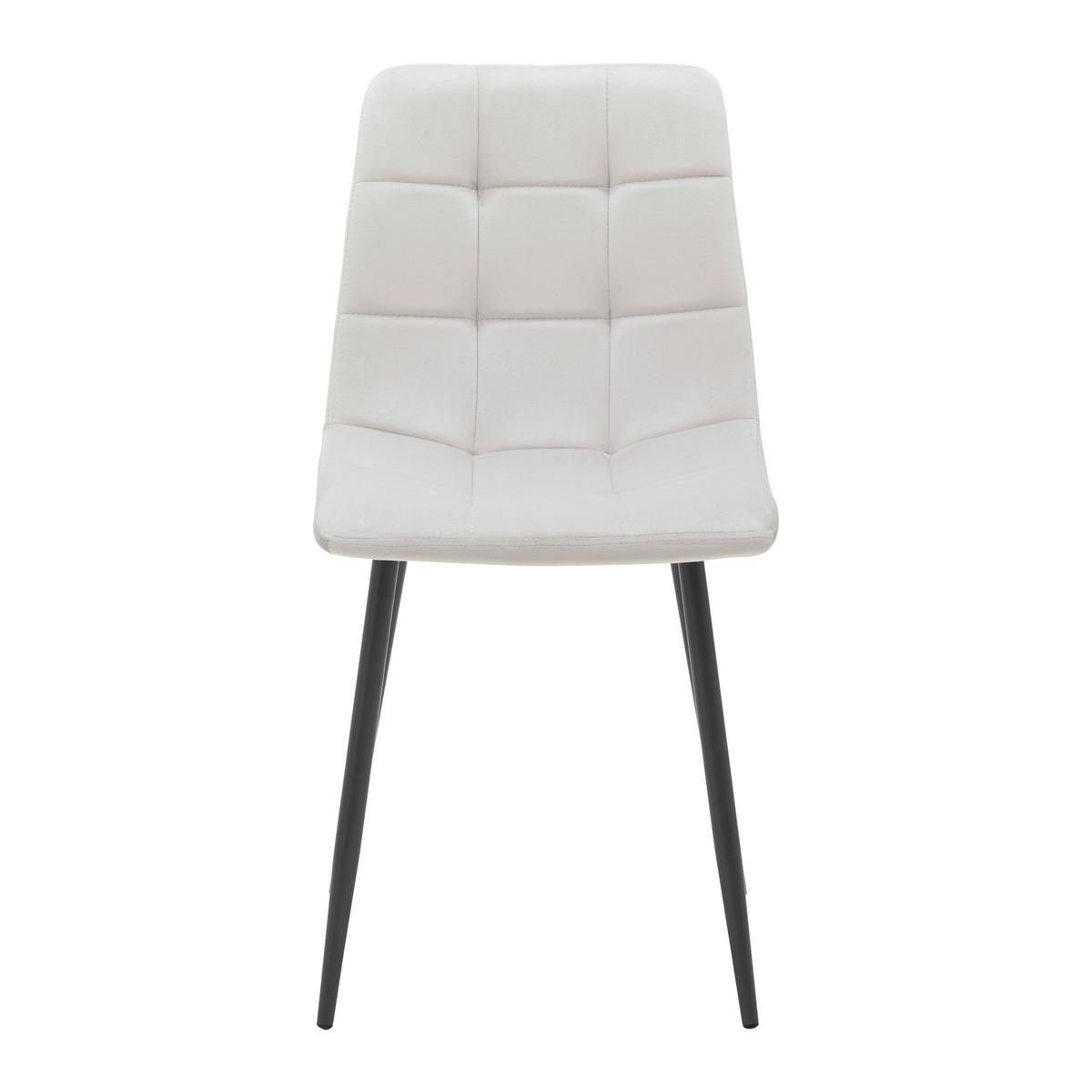 Jedálenská stolička RIA svetlá sivá - čierna/svetlosivá, Modern, kov/drevo (43,5/87/54cm) - Bessagi Home