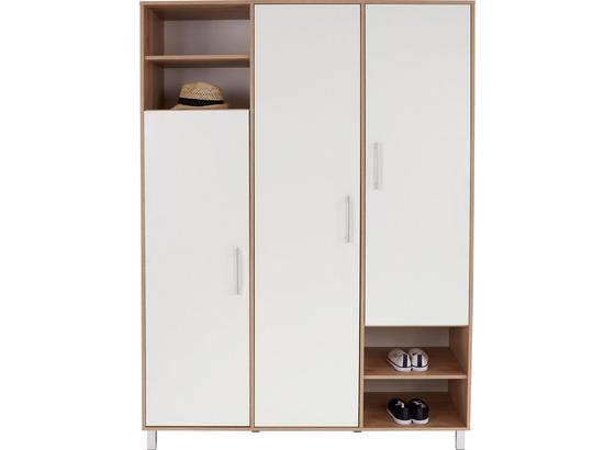 Ruhásszekrény Box - tölgy színű/fehér, modern, faanyagok (147/205/55cm) Ruhásszekrény Box - tölgy színű/fehér, modern, faanyagok (147/205/55cm)