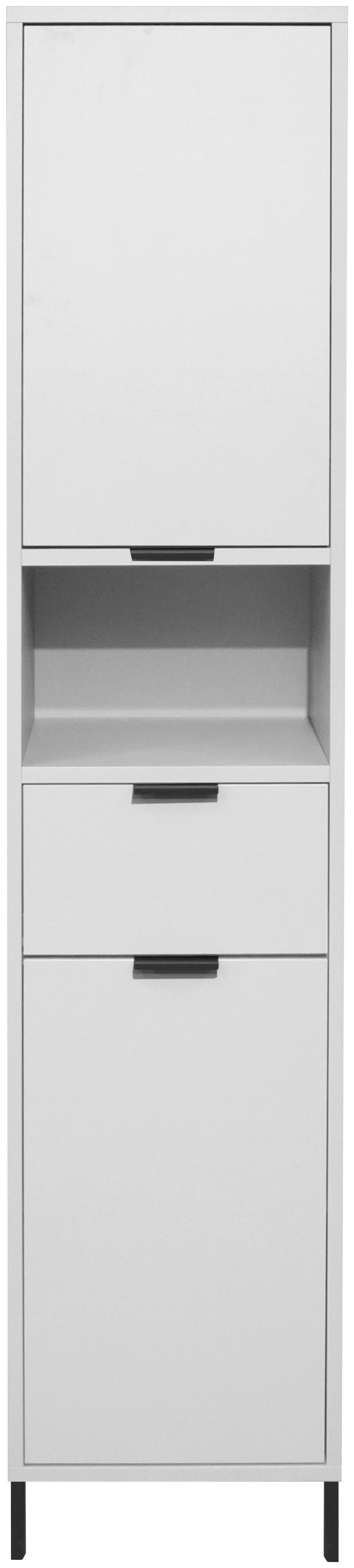Hochschrank Bonnie Grau, B: 41 cm - Grau, MODERN, Holzwerkstoff (41/189/38cm) - Livetastic