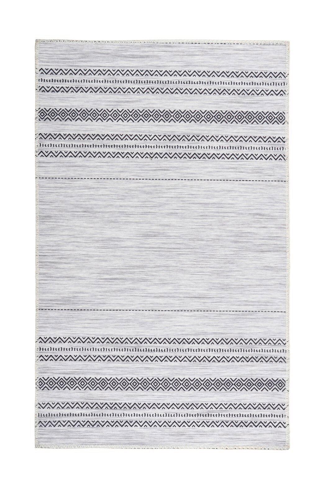 Flachwebteppich Grau Maya 200x290 cm - Grau, Basics, Textil (200cm) - Kayoom