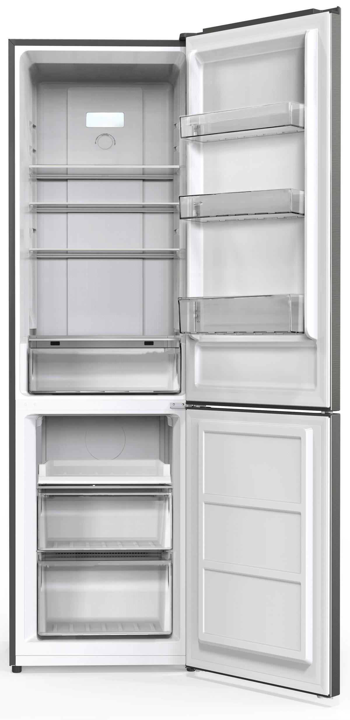 Kühl-Gefrier-Kombination Nabo Kgn 2535 - Silberfarben, Basics, Metall (54/180/60cm) - Nabo