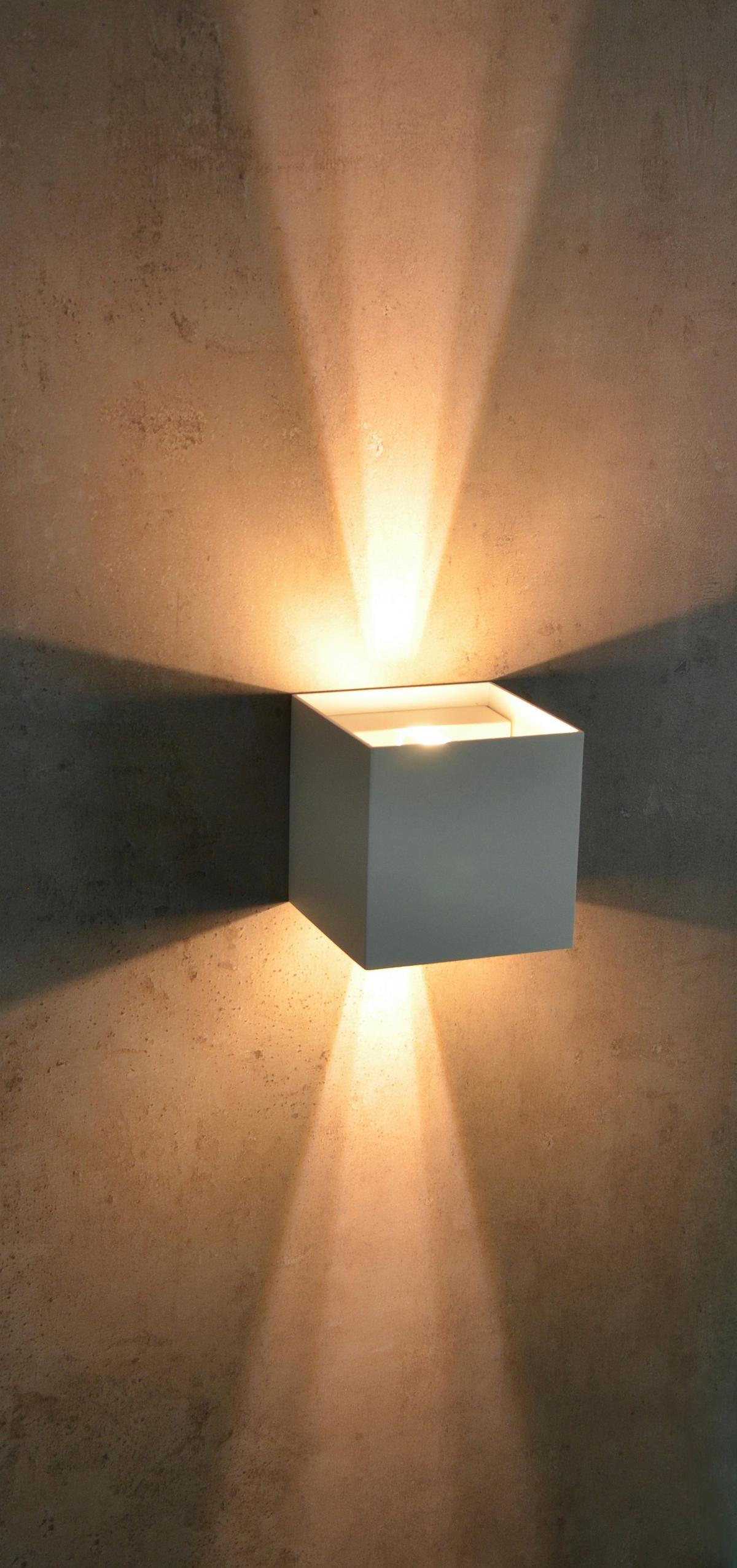 Außenwandleuchte 2528000260196 Qube - Weiß, Design, Metall (11,2/11,2/11,2cm)