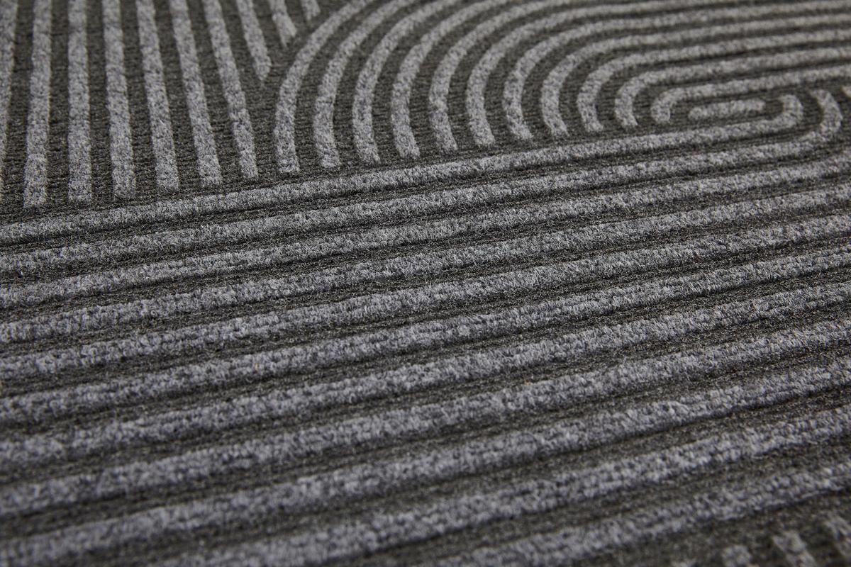 DVEŘNÍ ROHOŽKA YUKON - tmavě šedá, Basics, plast (40/60cm)