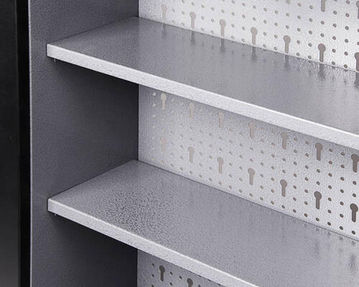 Werkbank-set Klaus Echtholz/stahl B: 240 Cm - Anthrazit/Grau, Basics, Holz/Metall (240/205/60cm)