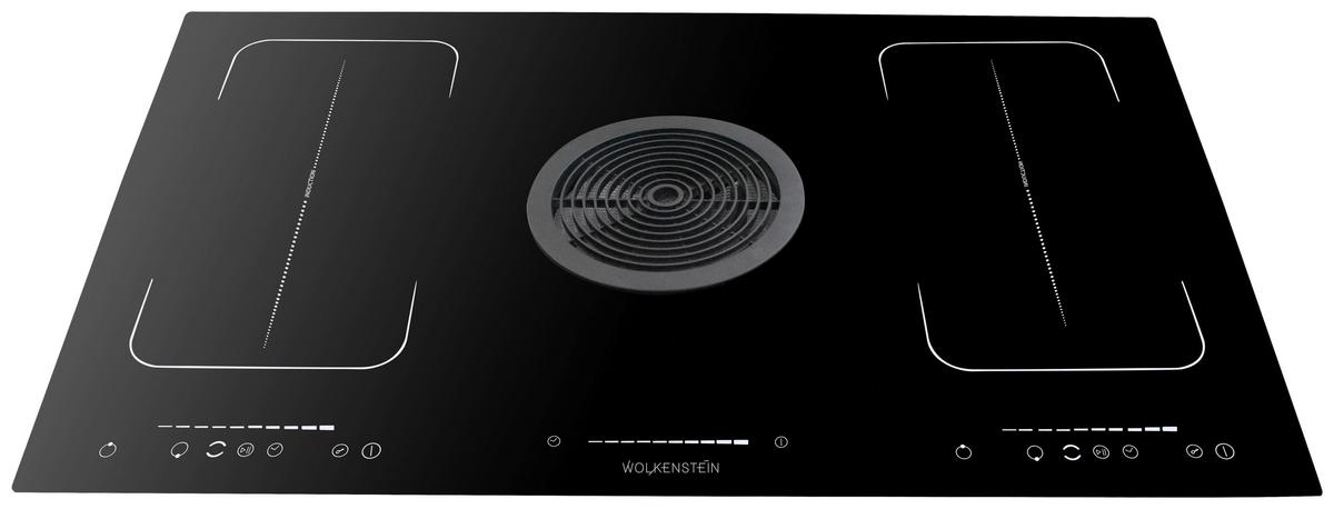 Induktionskochfeld Schwarz B: 90 cm - Schwarz, Basics, Glas (90/24,5/52cm) - PKM