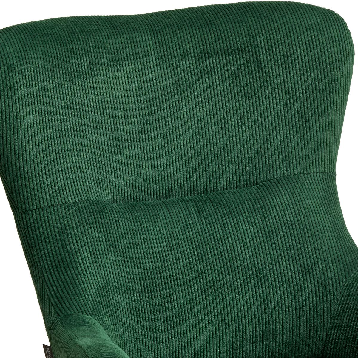 Schaukelsessel Rocking Scandi - Schwarz/Naturfarben, MODERN, Textil/Metall (75/102/80cm) - MID.YOU