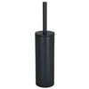 WC-Bürstengarnitur Akira Matt-Black - Schwarz, Basics, Metall (9,5/40cm)