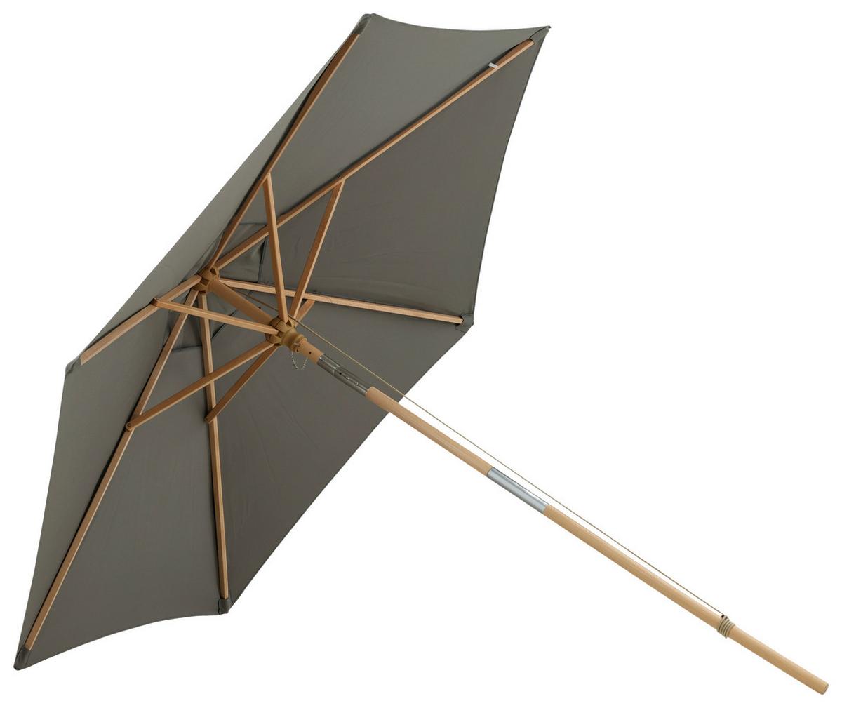 Sonnenschirm Corypho - Grau, KONVENTIONELL (250/232cm) - Gardenson