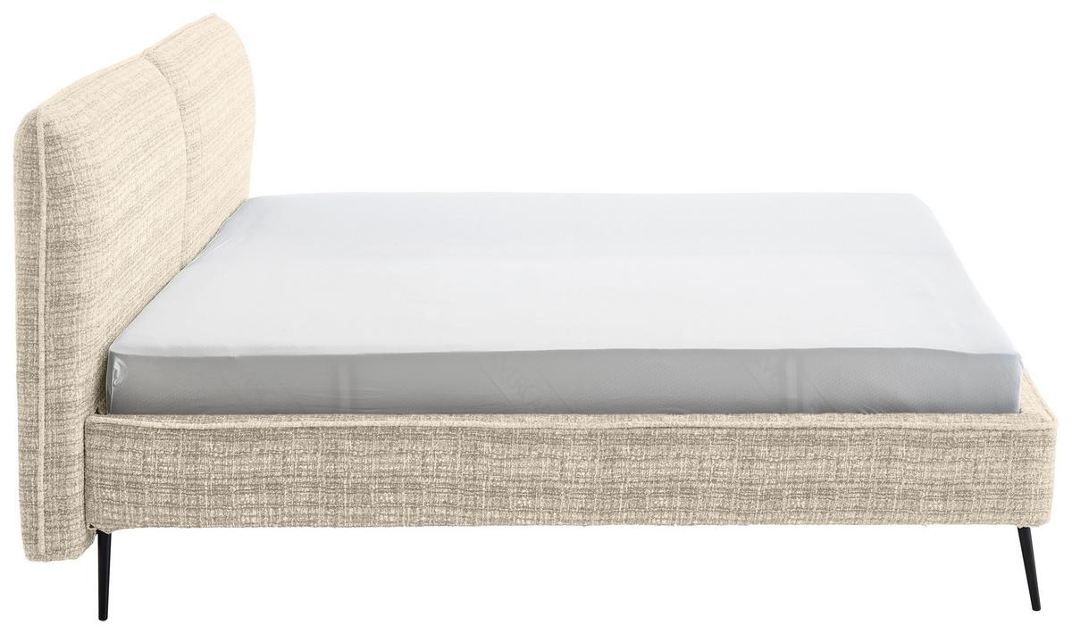 Polsterbett Infinity Liberty Beige 180x200cm - Beige/Schwarz, MODERN, Textil (180/200cm) - Livetastic