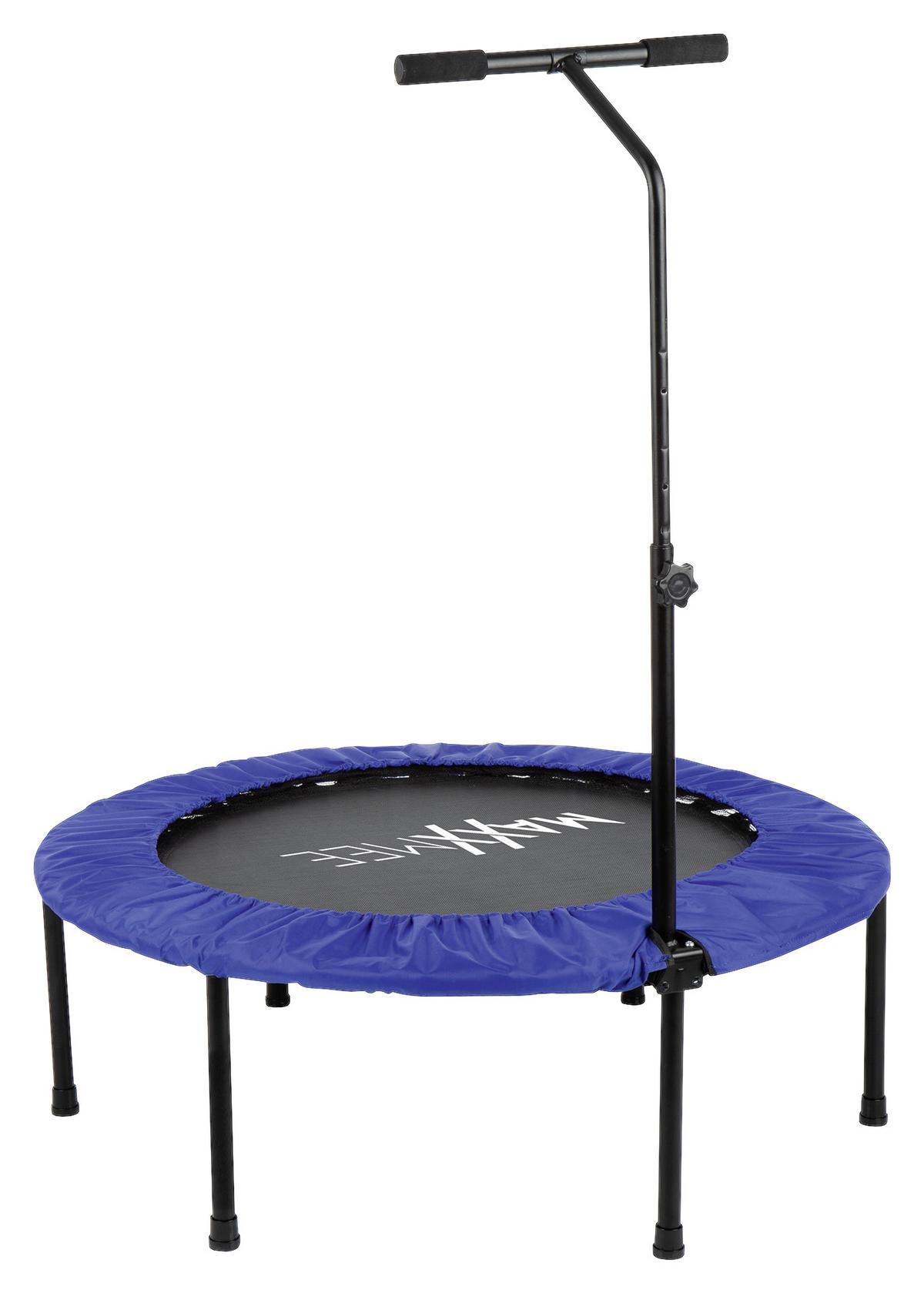Fitnesstrampolin Ø 75 Cm Mit Griffstange Maxxmee - Blau/Schwarz, Basics, Kunststoff/Metall (34/101,5/97,5cm) - TV - Unser Original