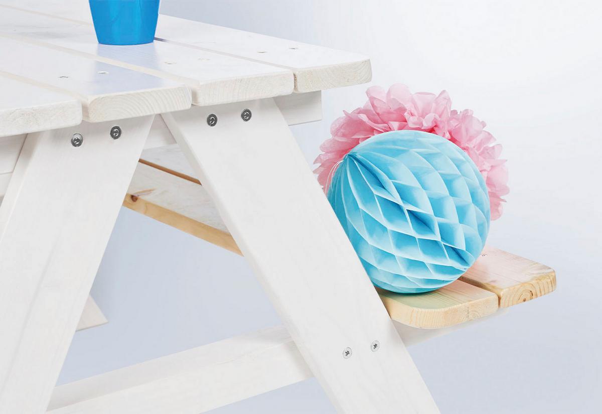 Kindersitzgruppe weiß - Weiß, Basics, Holz (90/79/50cm) - Pinolino