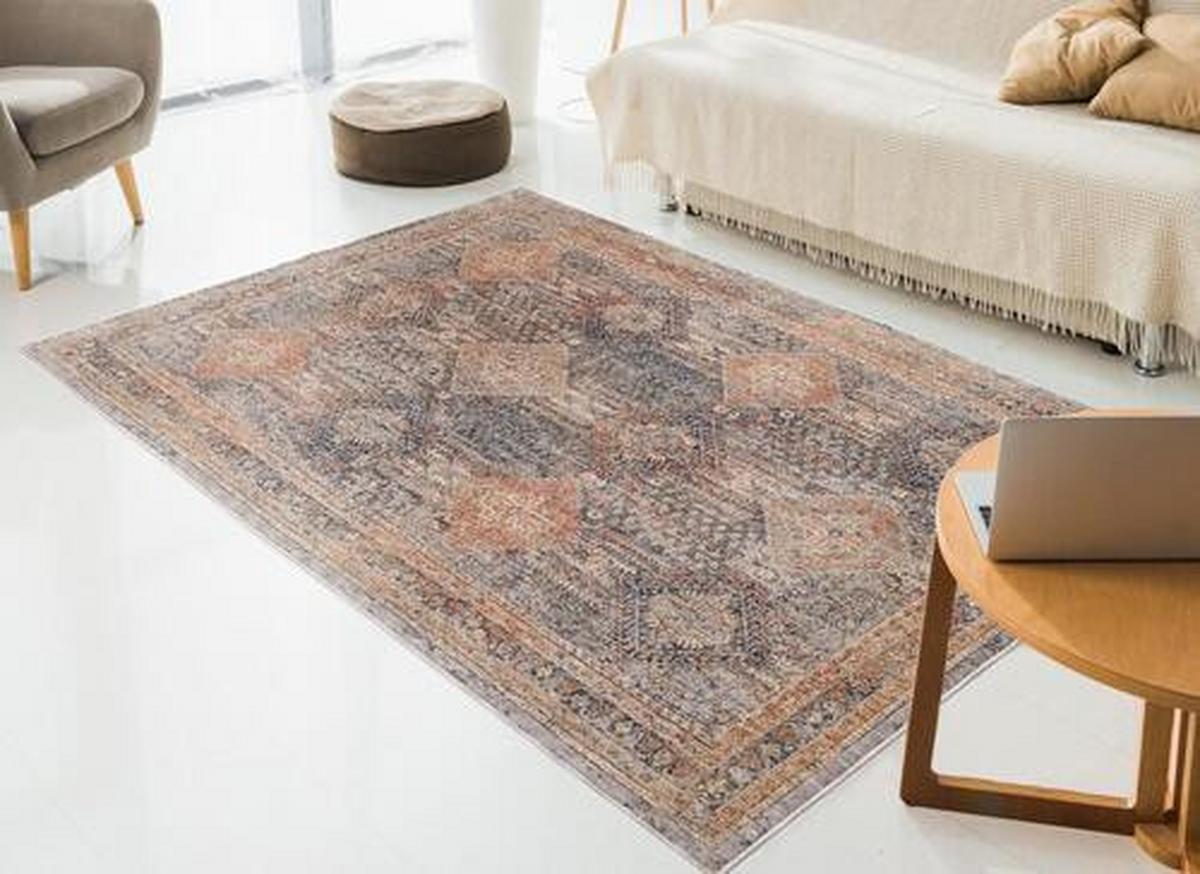 Webteppich Grau Trojes 160x230 cm - Grau, Design, Textil (160/230cm) - Novel