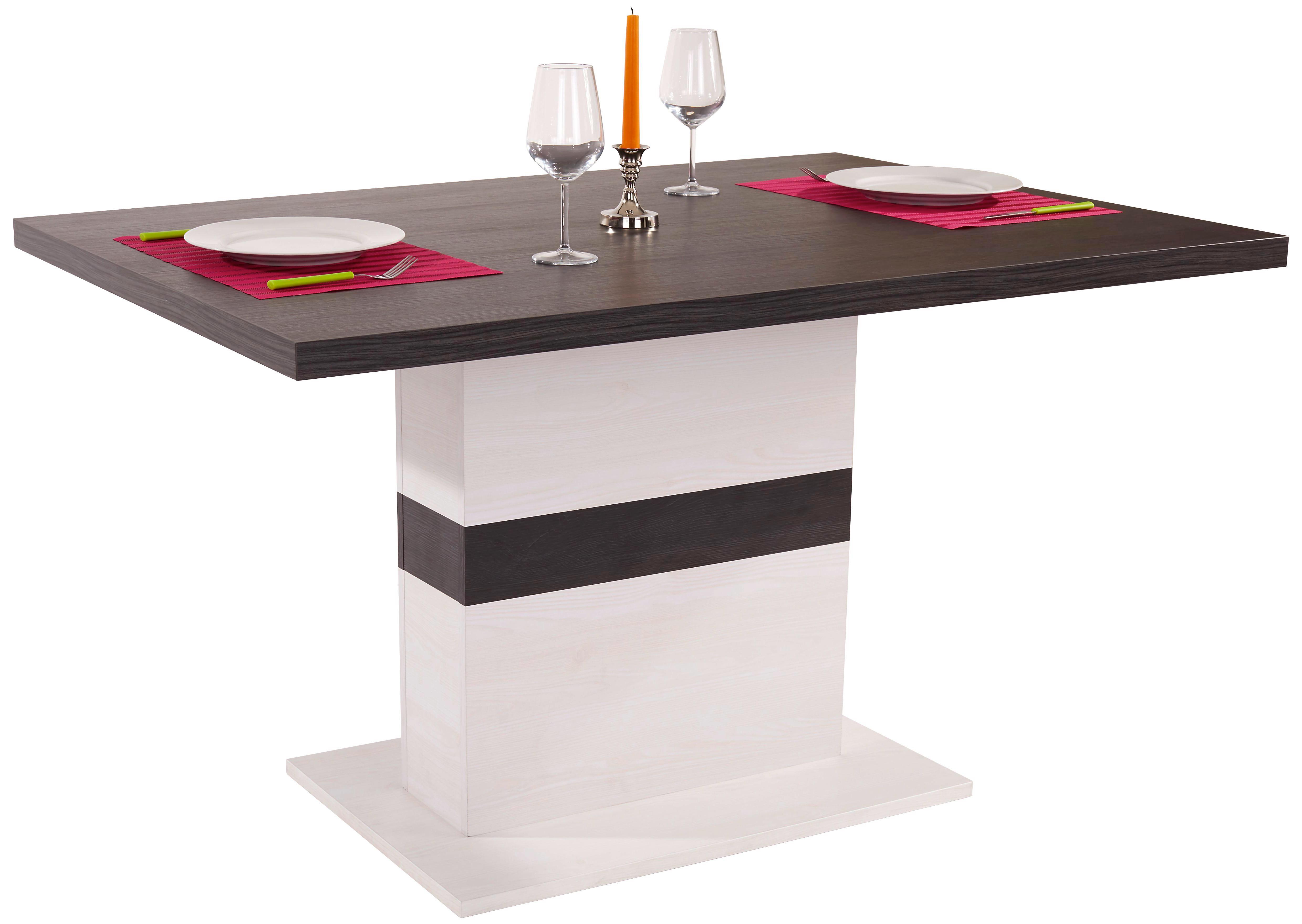 Étkezőasztal Provence Mdt 138 - Vörösfenyő/Fehér, konvencionális, Faalapú anyag (138/76/90cm) - James Wood