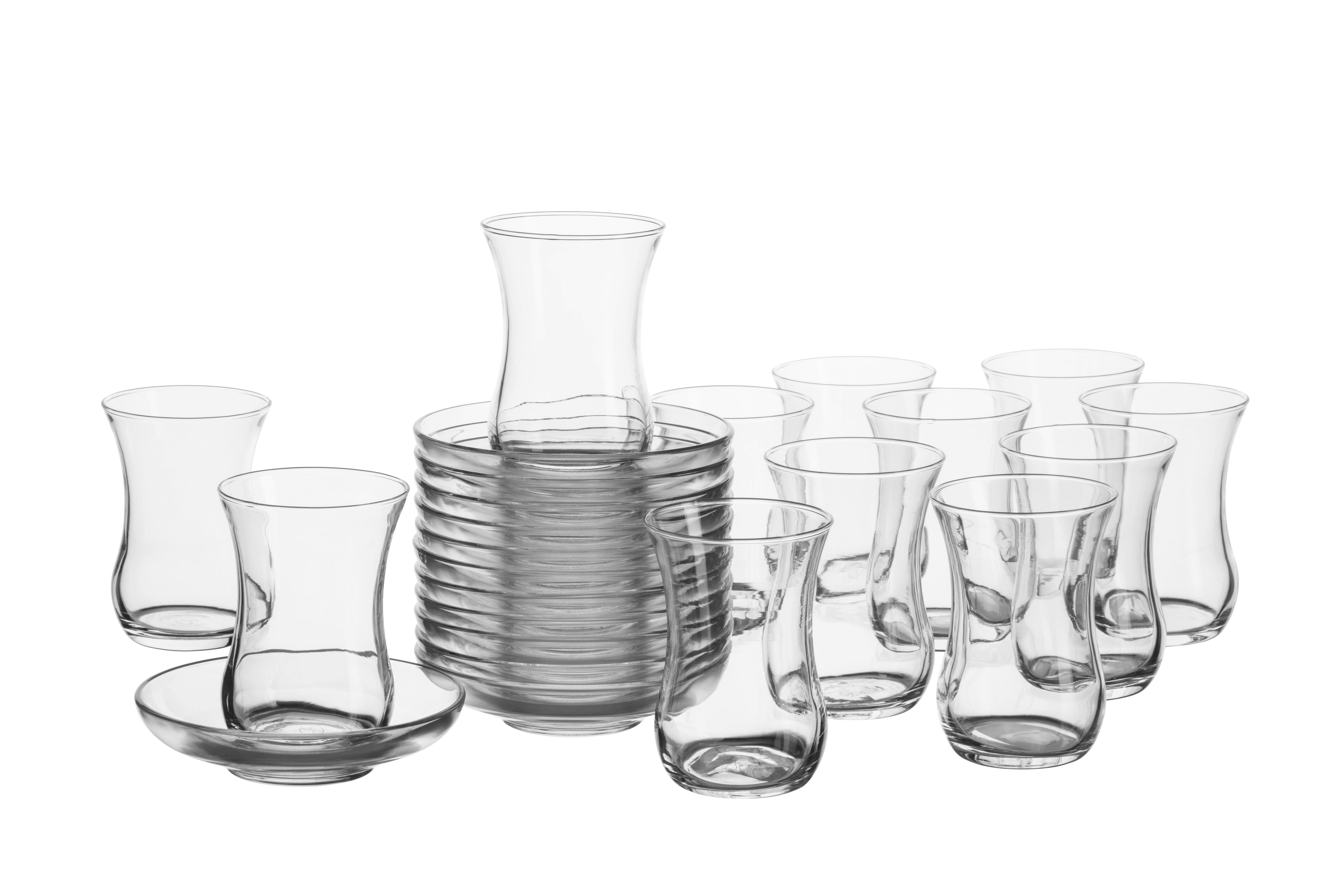 Teegläserset 24-Teilig Glas, 120 ml - Transparent, Basics, Glas (5,5/8,5cm) - Mäser