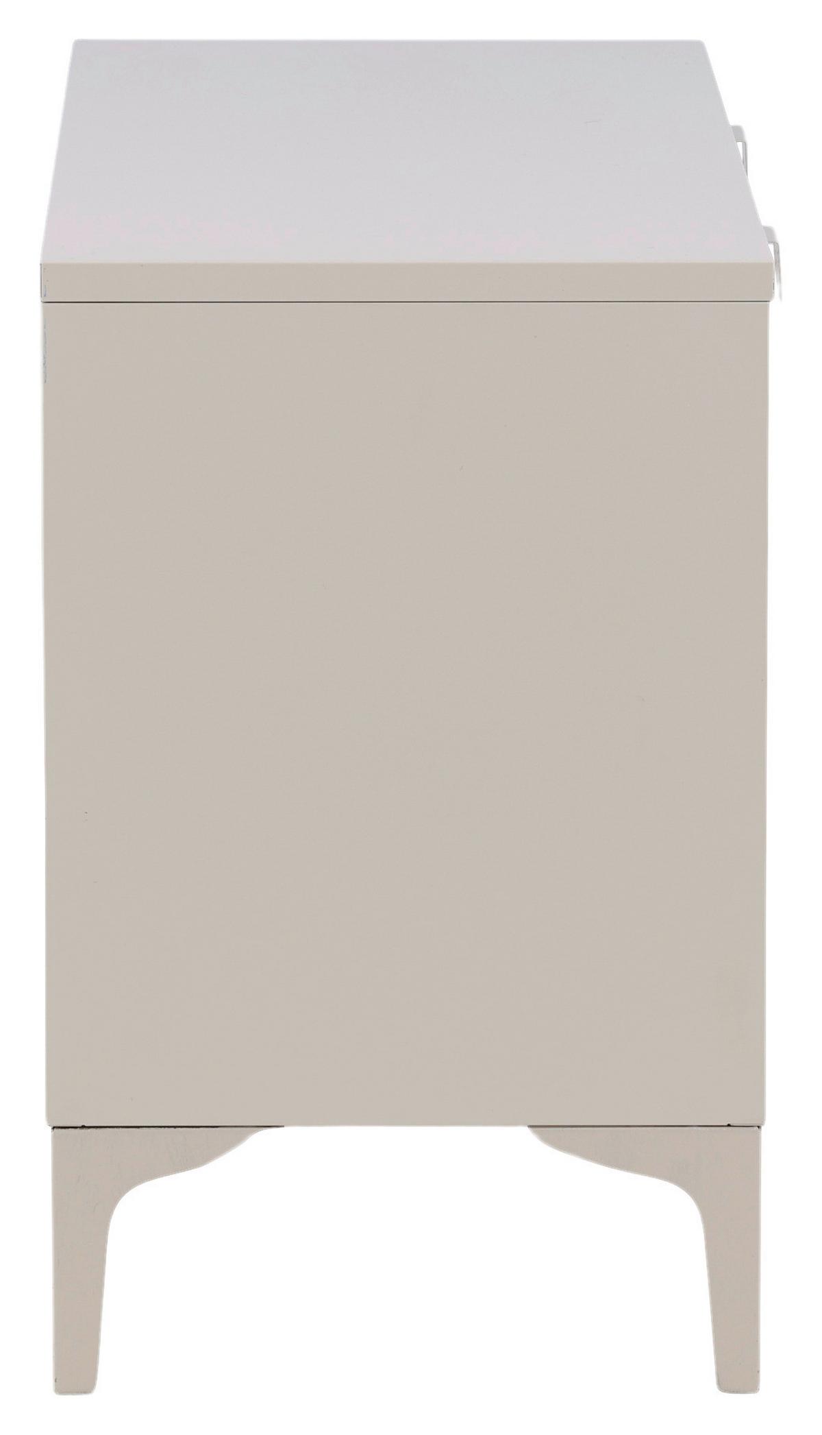 Lowboard Piring - Beige, Design, Metall (120/63/40cm) - Livetastic