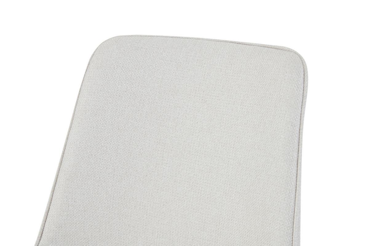 Stuhl-Set Emilia Creme B: 52 cm - Creme/Schwarz, MODERN, Textil/Metall (52/85/61cm) - MID.YOU