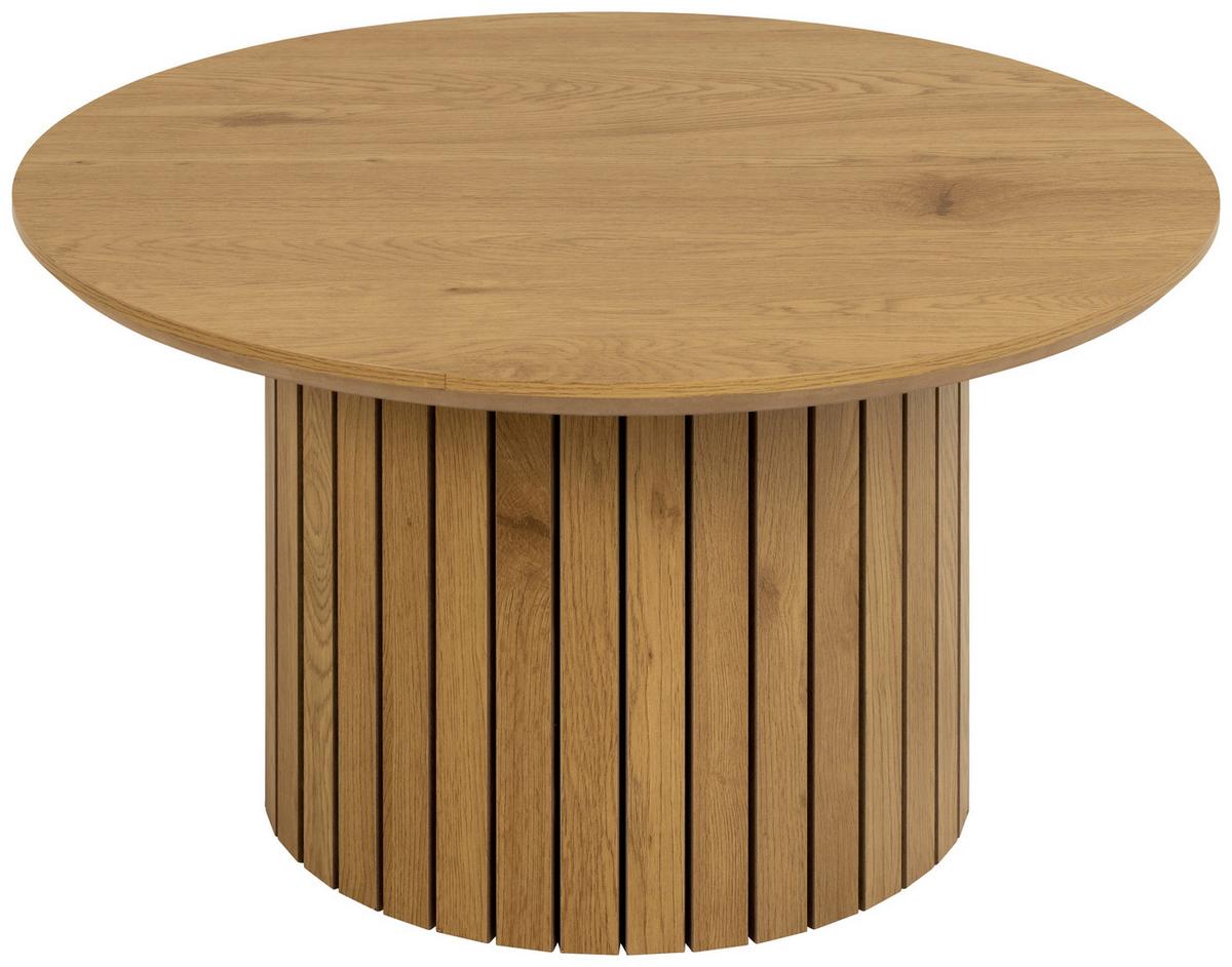 Couchtisch Rund Yale Eichenfarben - Naturfarben, Design, Holz/Holzwerkstoff (80/80/42cm) - MID.YOU