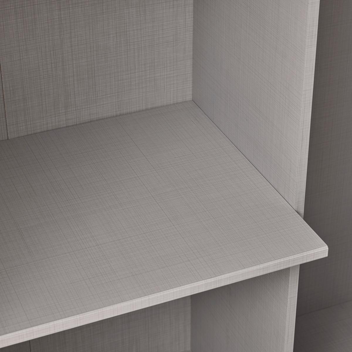 Šatní skříň NEW YORK - šedá/černá, Konvenční, kov/kompozitní dřevo (120/236/120cm)