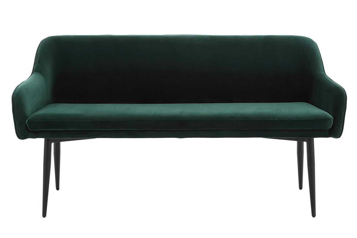 Tischgruppe Akazie Massiv/Waldgrün 6--Teilig. - Waldgrün/Naturfarben, MODERN, Holz/Textil (220/110/76,5cm) - Livetastic