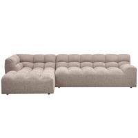 ECKSOFA Allure Braun S: 165x324cm - Schwarz/Braun, Design, Textil (165/324cm) - Livetastic