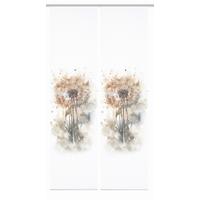 Flächenvorhang Amarande 2er Set - Hellgrau/Naturfarben, Natur, Textil (60/245cm)