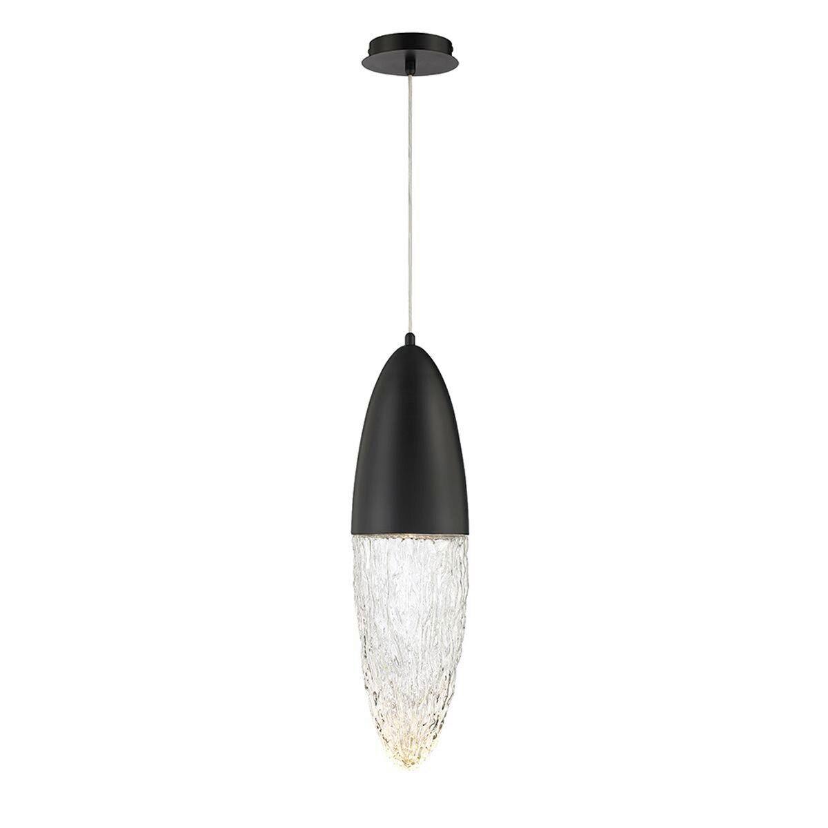 Függeszték Qn-Ecrou-1p-Bk - fekete, Konventionell, üveg/fém (61,5/16,5/70cm) - Elstead Lighting