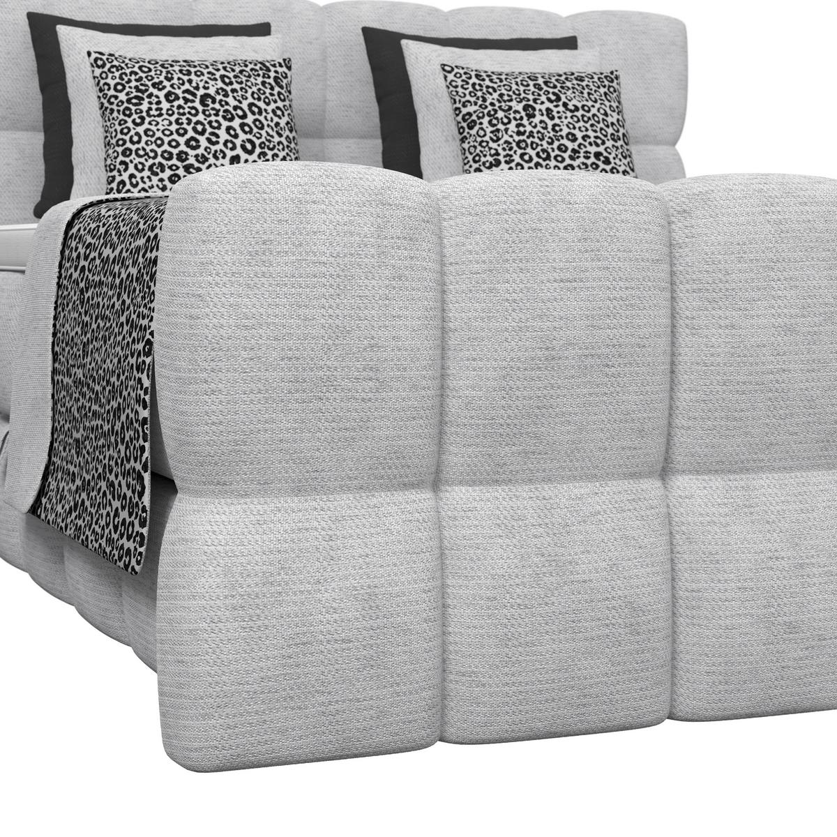 Boxspringbett Brisbane inkl. Bettkasten 180x220 - Champagner/Schwarz, Trend, Holz/Holzwerkstoff (180/220cm) - Sembella