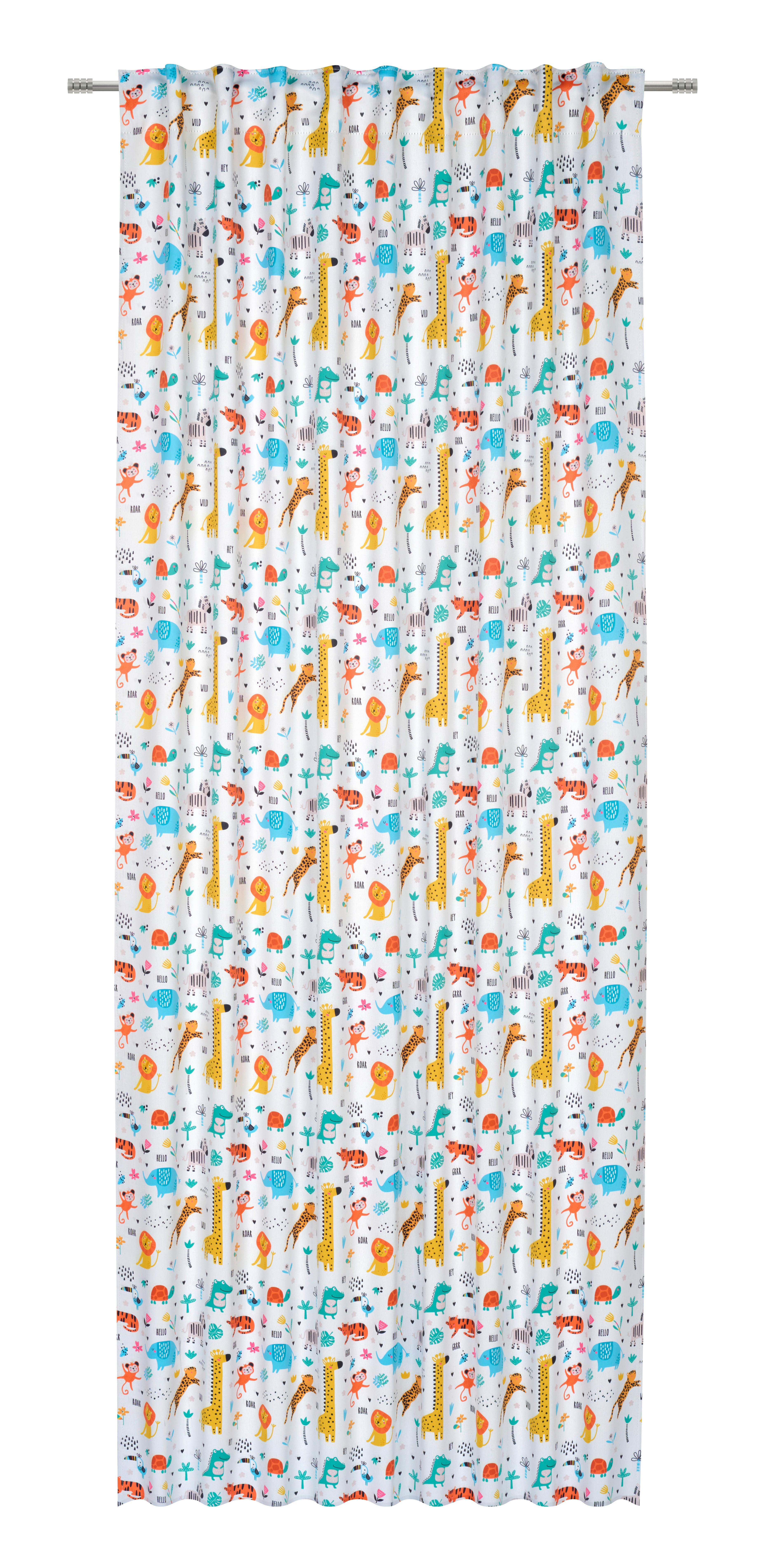Verdunklungsvorhang Sammy mit Universalband 140x245 cm bunt