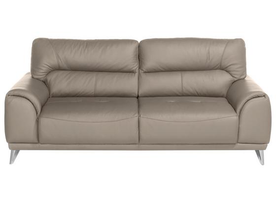 Dreisitzer-sofa Frisco - Sandfarben/Chromfarben, MODERN, Textil (210/92/96cm) Dreisitzer-sofa Frisco - Sandfarben/Chromfarben, MODERN, Textil (210/92/96cm)