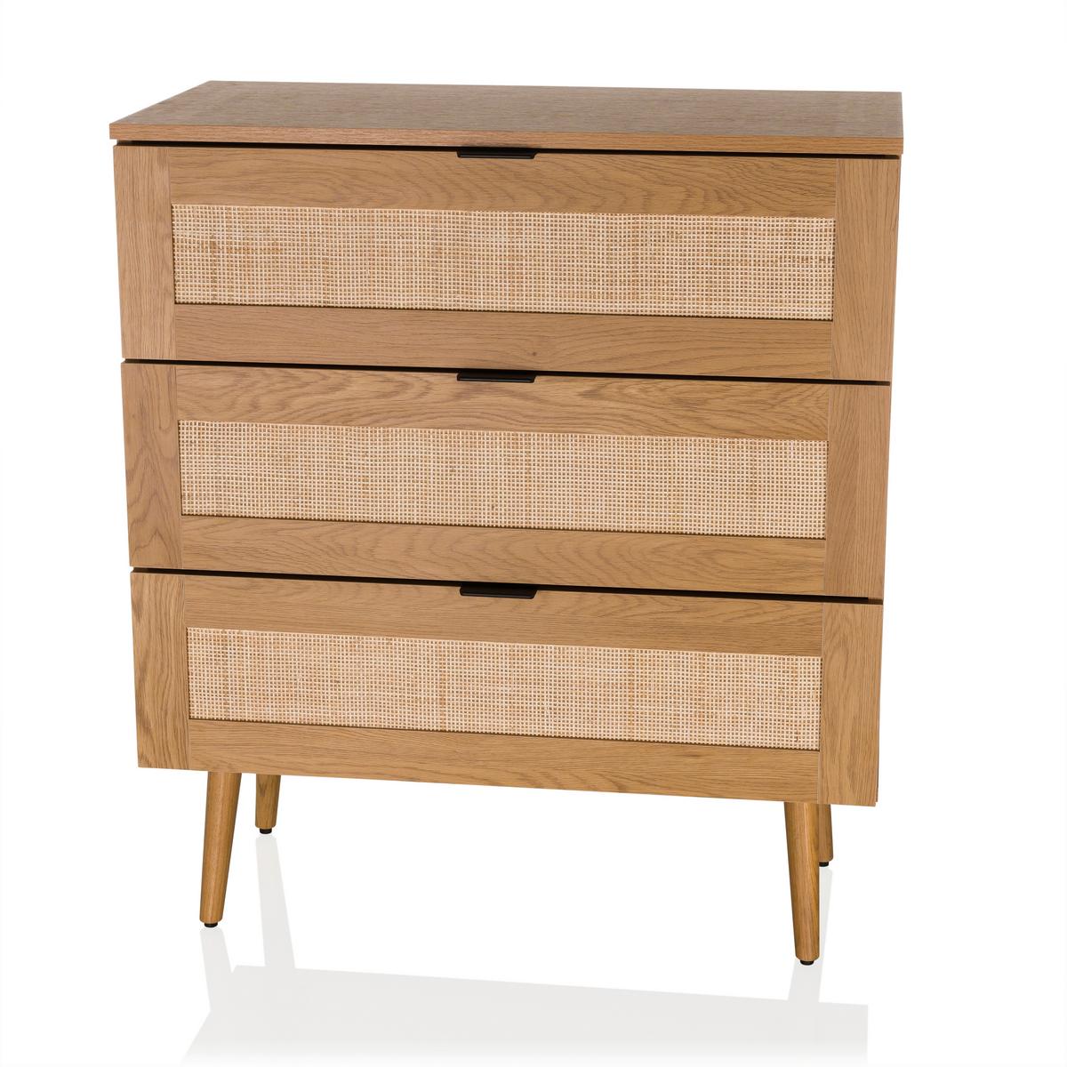 Kommode Boheo Eichefarben B: 80 Cm - Eichefarben, MODERN, Holzwerkstoff (80/90/40cm) - MID.YOU