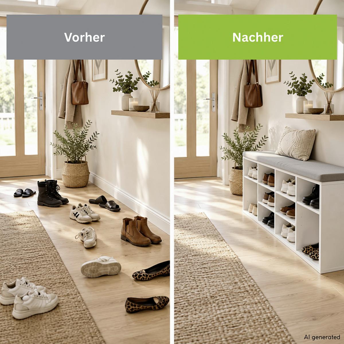 GARDEROBENBANK Weiß/Grau B: 103,5cm - Weiß/Grau, Basics, Holzwerkstoff/Textil (103,5/48/29,5cm) - Kesper