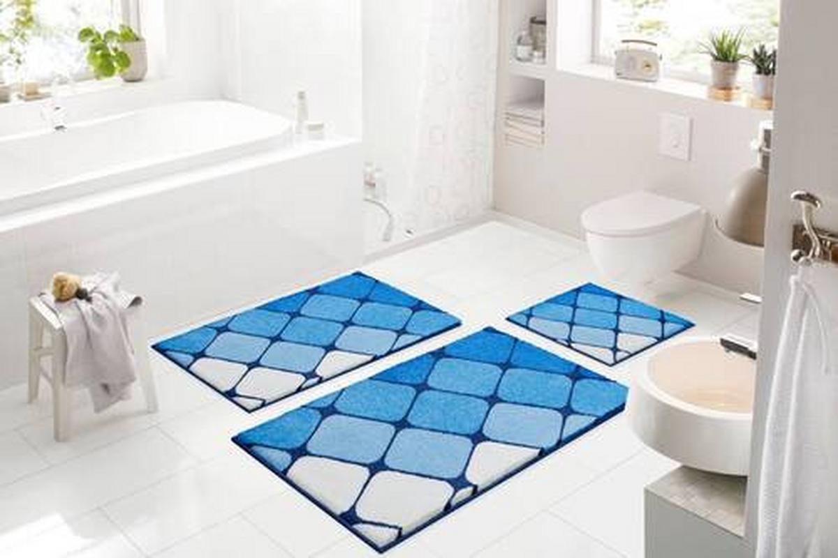 KOBERČEK DO KÚPEĽNE B4560-076001132 - modrá, Basics, textil (50/60cm) - Grund