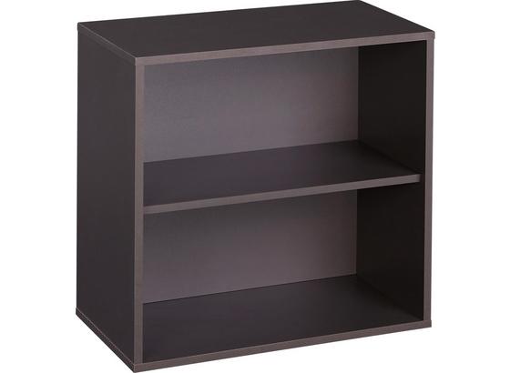 Polc Box - Szürke, modern, Faalapú anyag (46/46/25cm) Polc Box - Szürke, modern, Faalapú anyag (46/46/25cm)