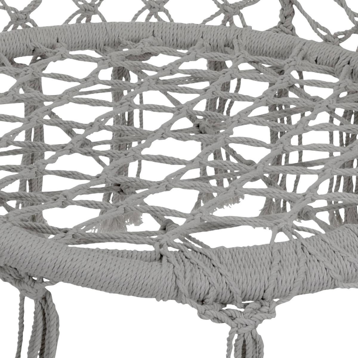 Függőfotel X28000260 - szürke, Basics, textil/fém (80/115/60cm)