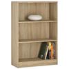 Regal 4-You B 74 cm, Eiche Dekor - Sonoma Eiche, MODERN, Holz (74/111,5/35,2cm)