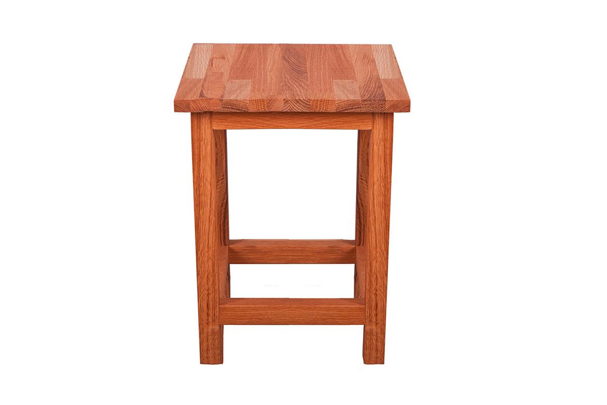 Gartenhocker Echtholz Eichefarben Geölt - Eichefarben, Basics, Holz (30/40/30cm) - Gardenson