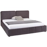 Čalouněná postel DORRY, 180x200, antracit - černá/tmavě šedá, Moderní, kov/dřevo (180/200cm) - Livetastic