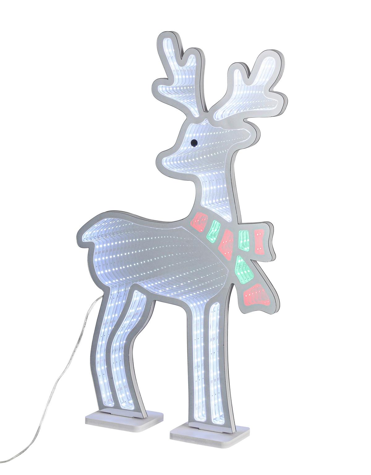 LED-Dekoleuchte Rudi - Chromfarben/Weiß, Basics, Kunststoff (35/8/59cm) - James Wood